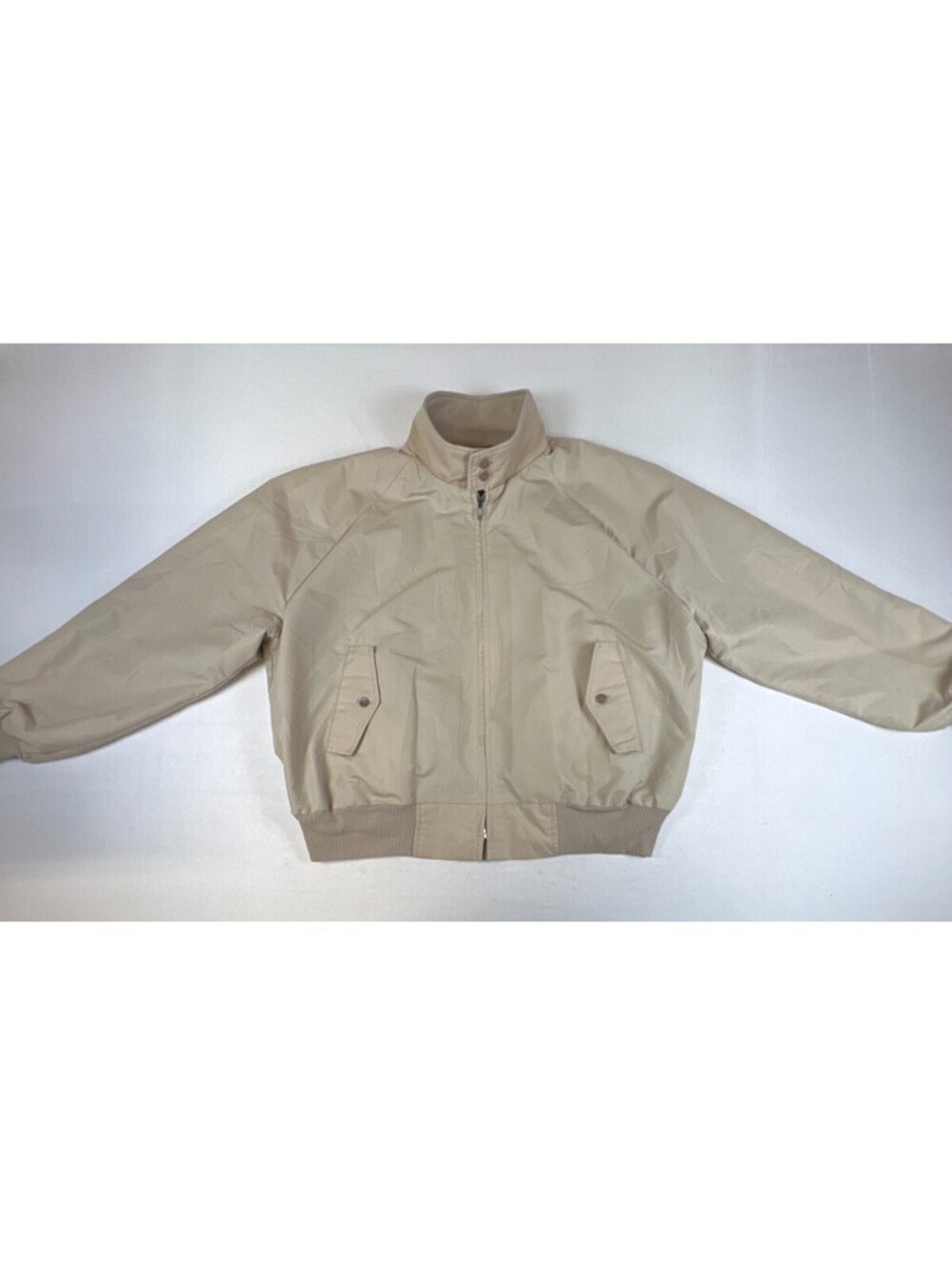 Vintage The Northwest Tan Beige Plaid Lined Bomber Jacket Mens Full Zip